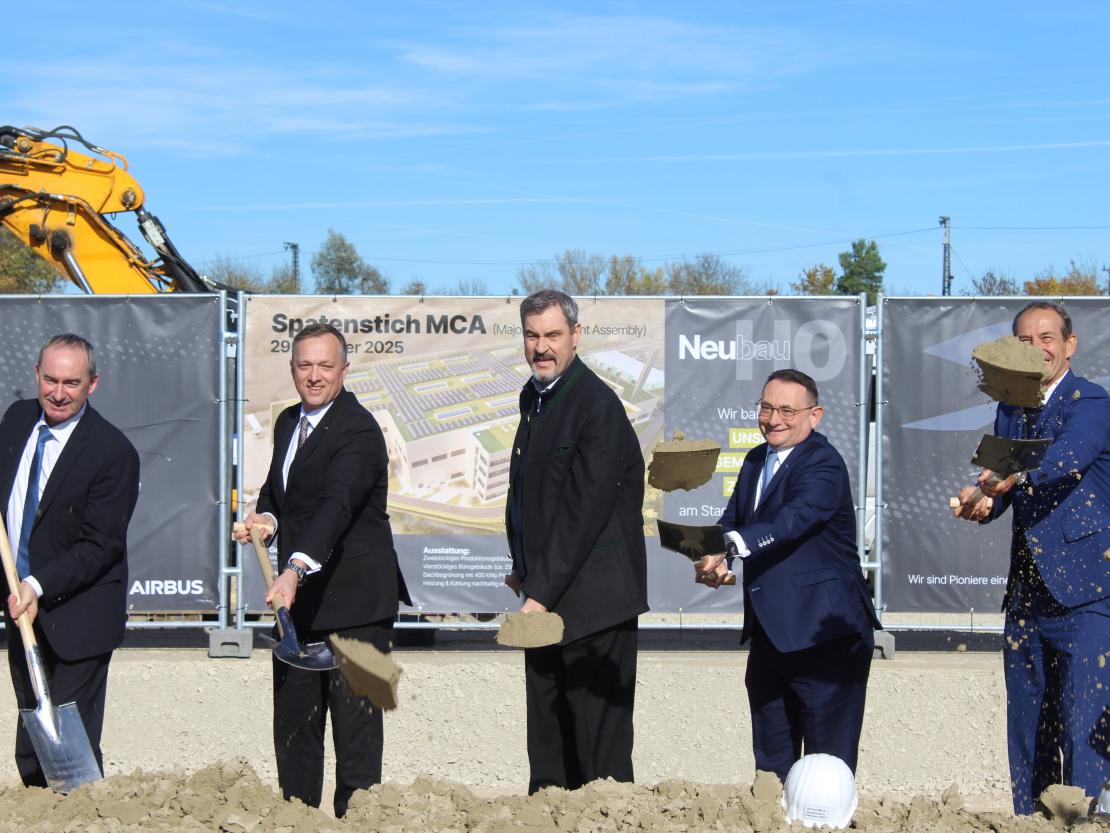 Besuch Söder Aiwanger Airbus 2025