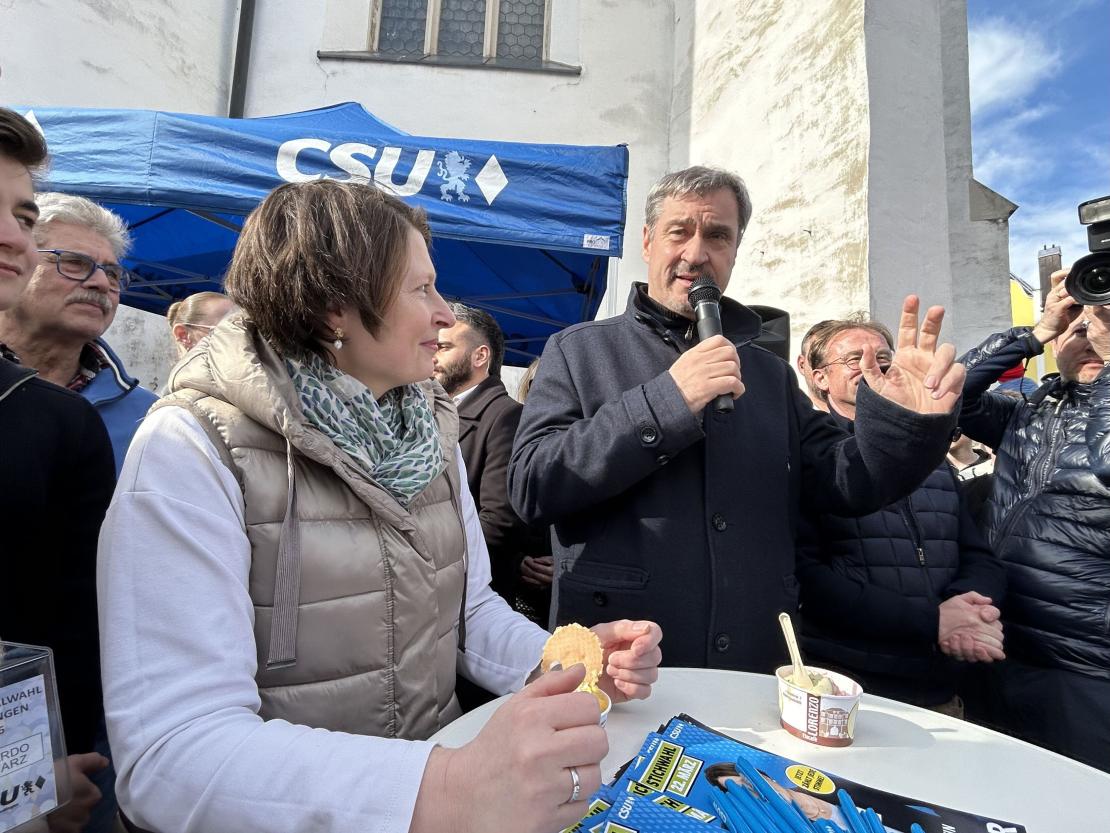 Bayerns Ministerpräsident Markus Söder in Donauwörth