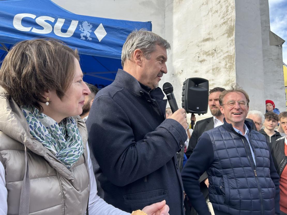 Bayerns Ministerpräsident Markus Söder in Donauwörth