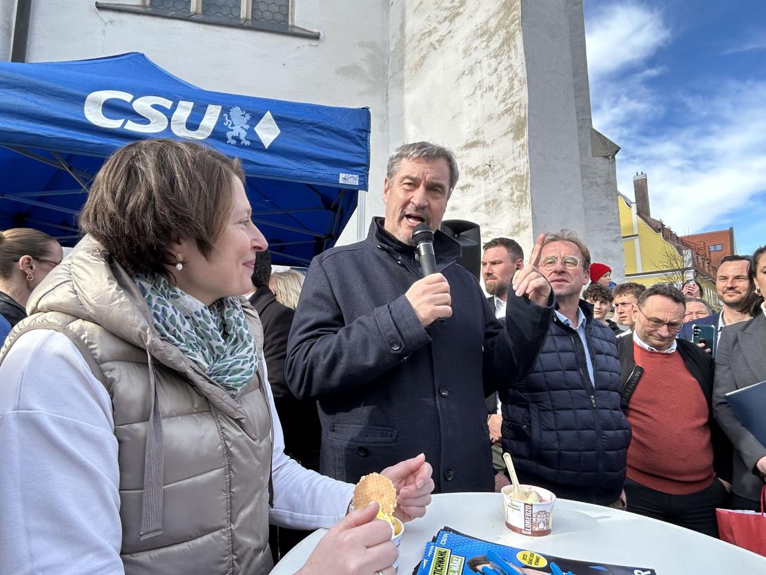 Bayerns Ministerpräsident Markus Söder in Donauwörth