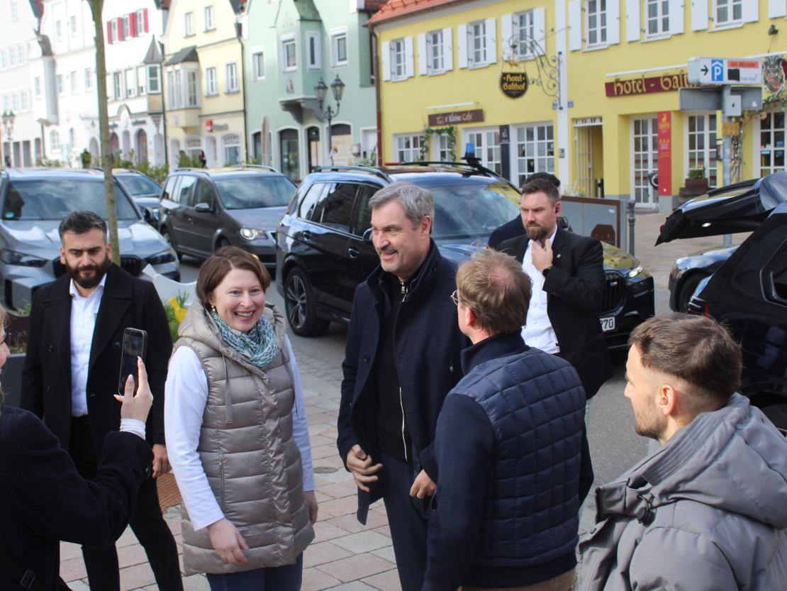 Bayerns Ministerpräsident Markus Söder in Donauwörth