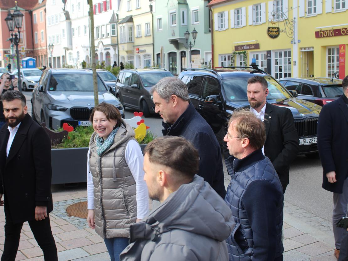 Bayerns Ministerpräsident Markus Söder in Donauwörth