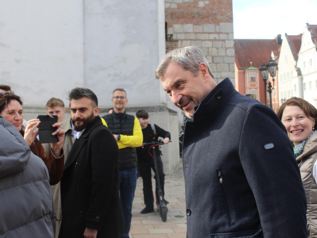 Bayerns Ministerpräsident Markus Söder in Donauwörth