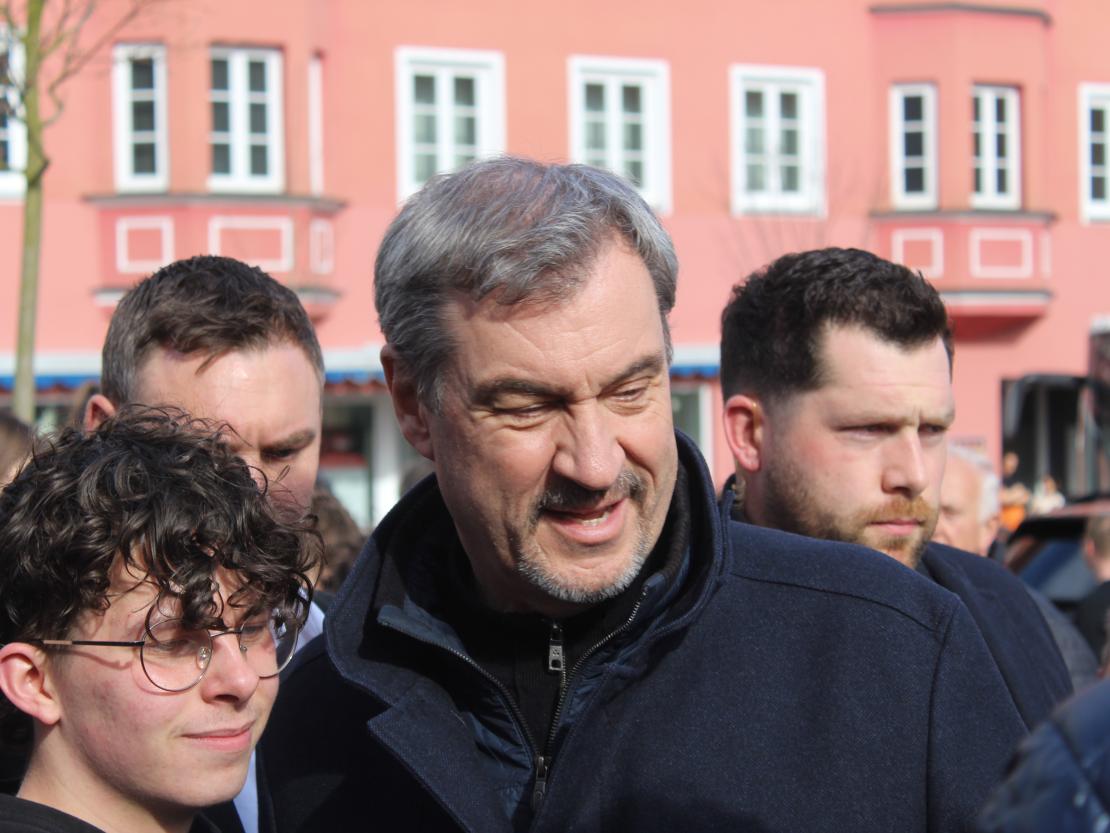 Bayerns Ministerpräsident Markus Söder in Donauwörth