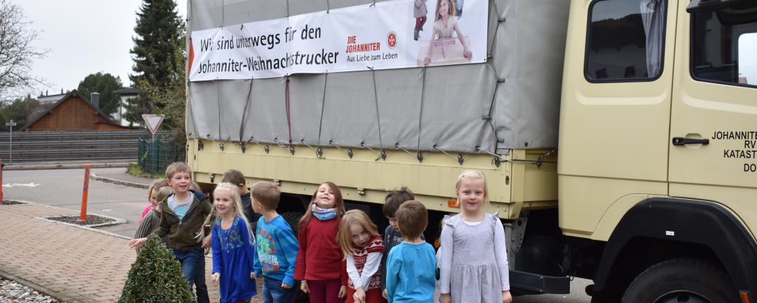 Weihnachtstrucker im Kindergarten Tapfheim