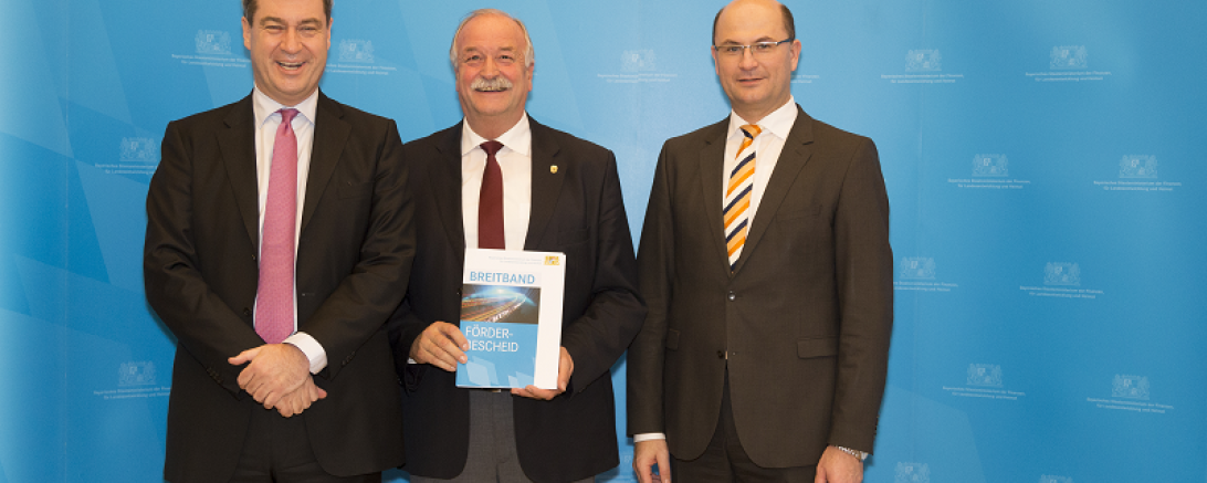 Übergabe Fördergelder für Internet 2016