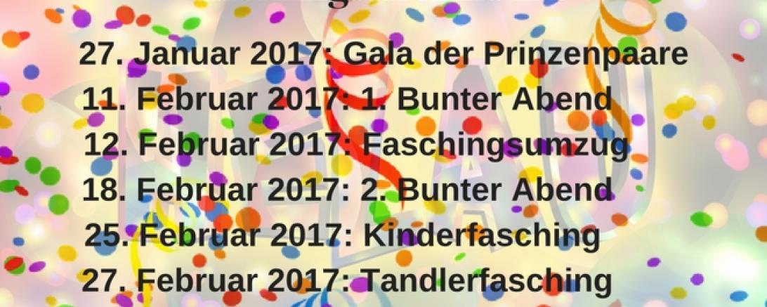 Faschingstermine IFD