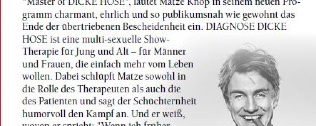 Kulturfrühling Matze Knopp