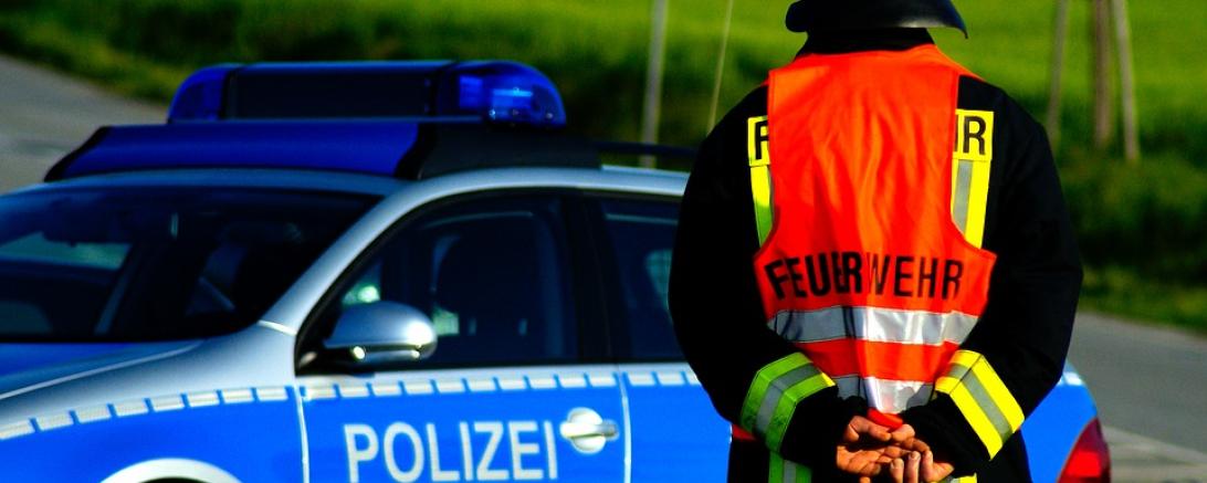 Hecke gerät in Brand