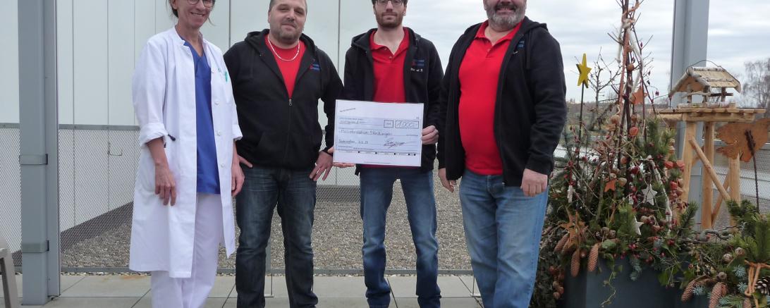 D+B Haustechnik Rudelstetten spendet für die Palliativstation