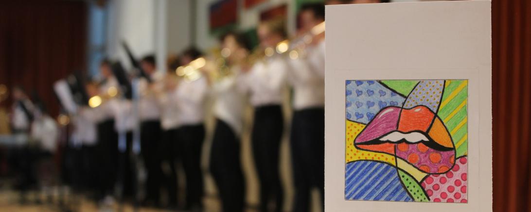 Einladung zum Konzertabend der THG-Bigband mit Kunstausstellung