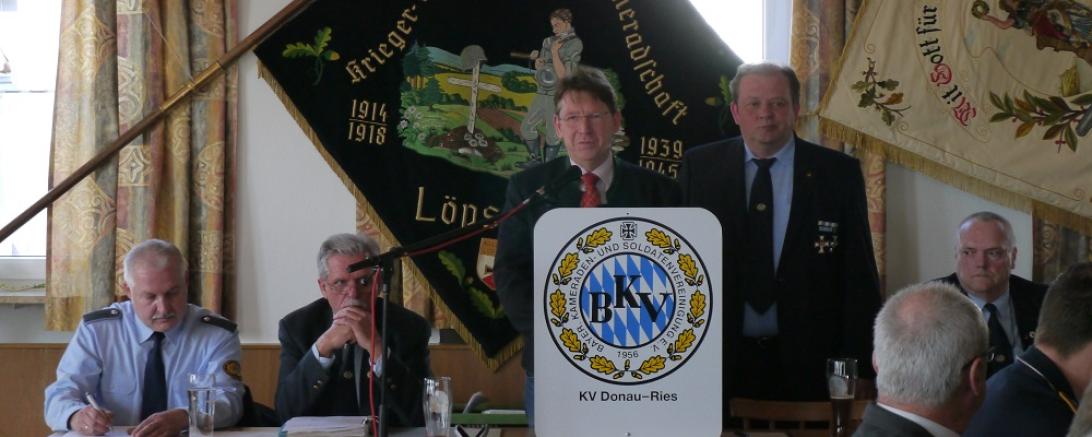 Jahreshauptversammlung BKV Kreisverband Donau-Ries - Ehrungen für treue Mitglieder 1