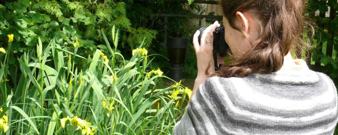 Fotografin bei der Arbeit