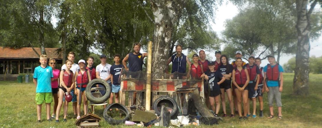 PM THG Müllsammeln bei der Kanutour 280717