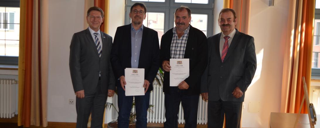 Verleihung Dankurkunden