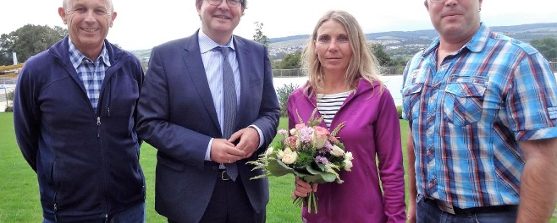 091417 Freibad 10.000ste Besucherin