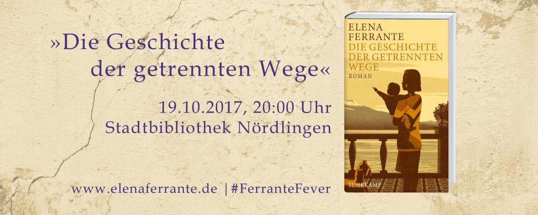 Ferrante Lesung Oktober