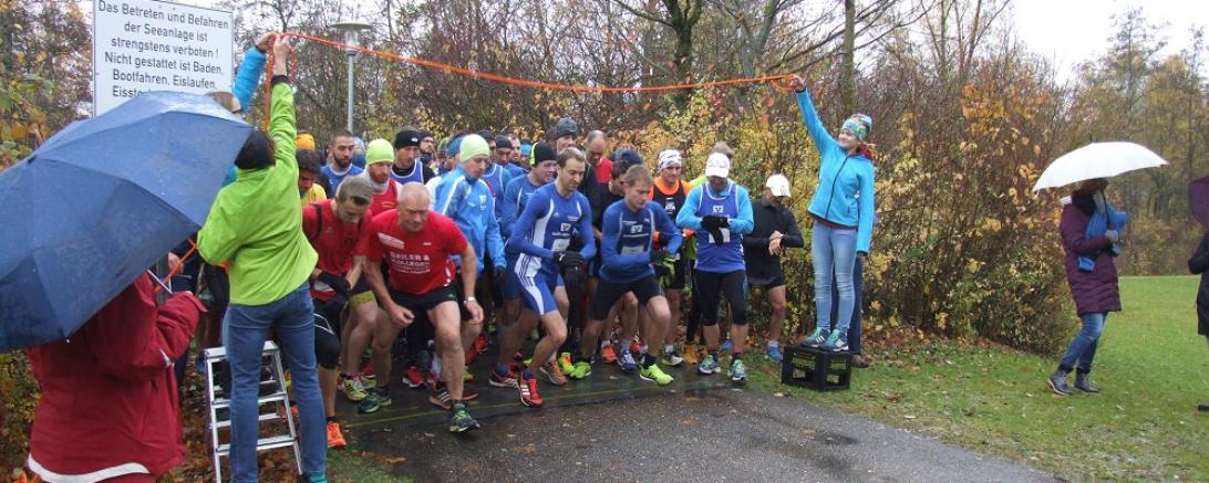 Hier sieht man den Start des 200. Jedermannlaufes der LG-Serie in Nördlingen.