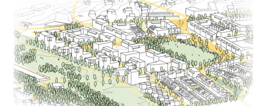 112417 Städtebaulicher Wettbewerb MORPHO-LOGIC Perspektive 2