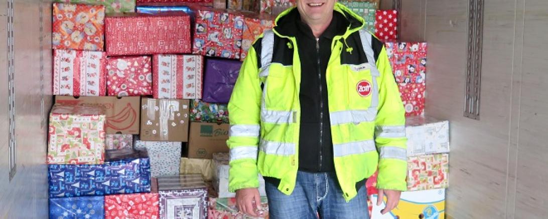 Weihnachtstrucker Tom Frede von Zott am 19.12.2017