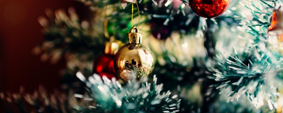 Das Bild zeigt einen Weihnachtsbaum. 