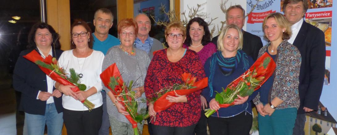 Die geehrten Pflegeeltern vom Landratsamt Donau-Ries. 