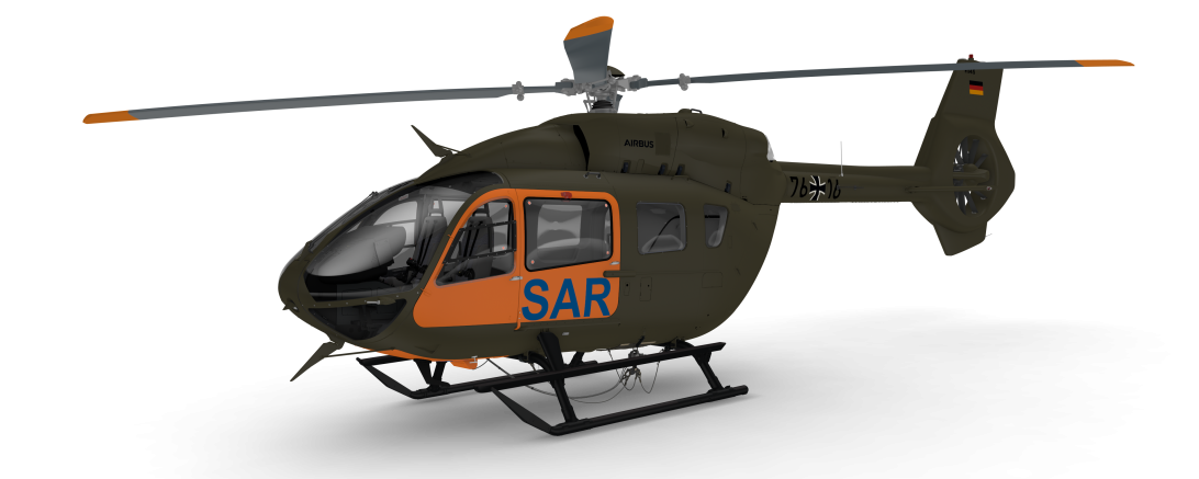 Auf dem Bild ist der Helicopter H145 von Airbus 