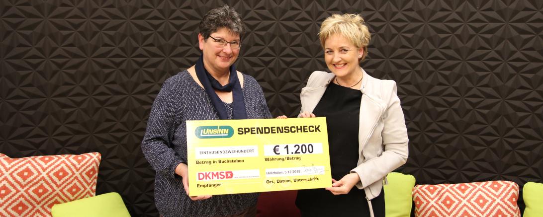 Spendenübergabe für die DKMS