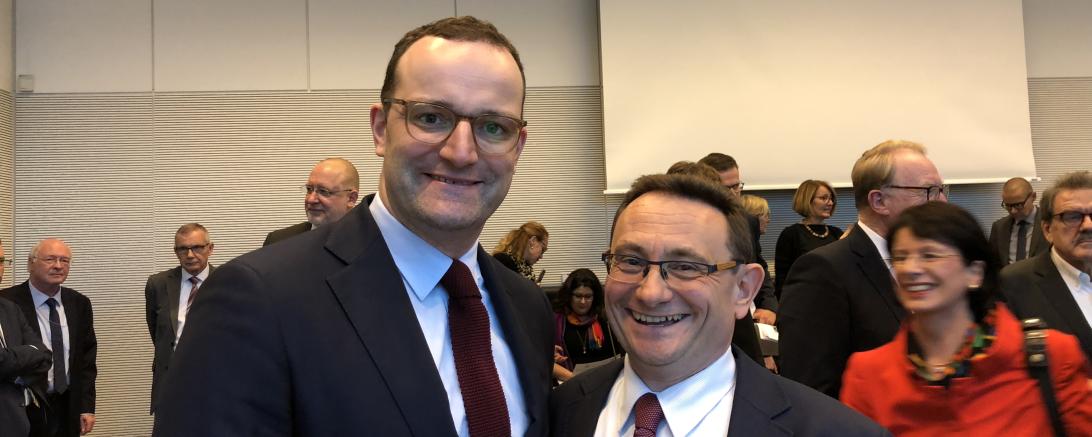 Ulrich Lange und Gesundheitsminister Jens Spahn.