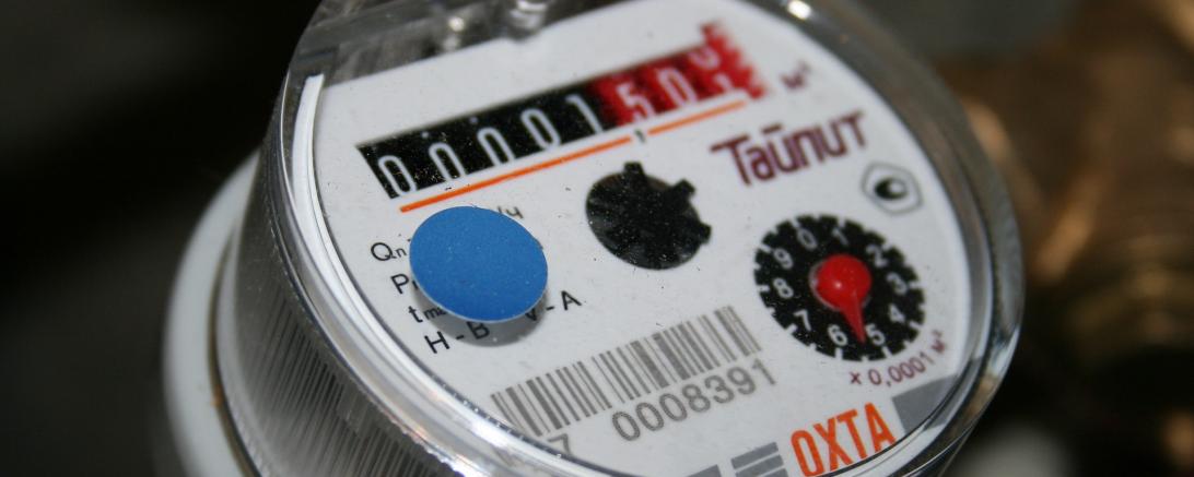 Nahaufnahme Wasserzähler