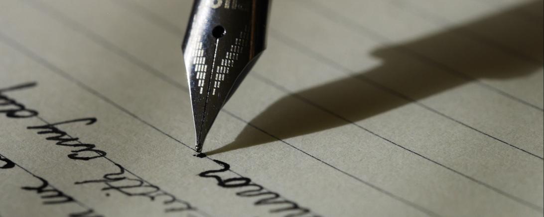 Füller handschrift papier