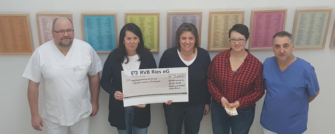 Spendenübergabe Palliativstation Bild