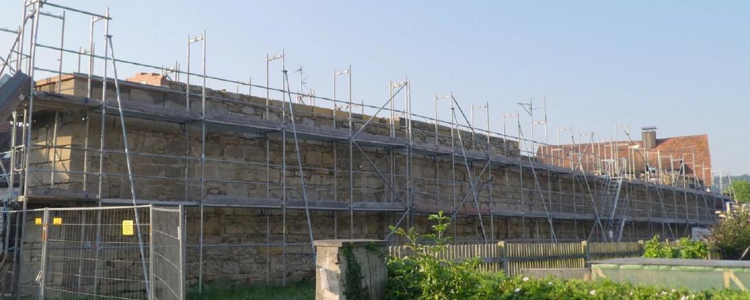 Bild 2 Sanierung Stadtmauer
