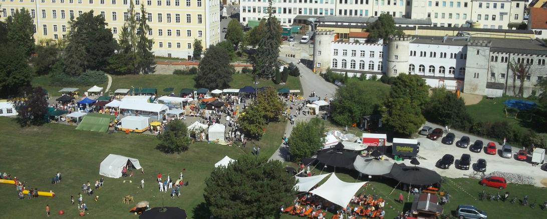 Ökomarkt Donauwörth Luftbild von Frank Felten