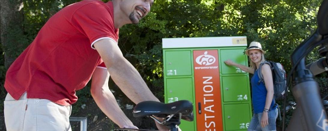 Stromtreter Ladestation Hammermühle - e-bike im Altmühltal