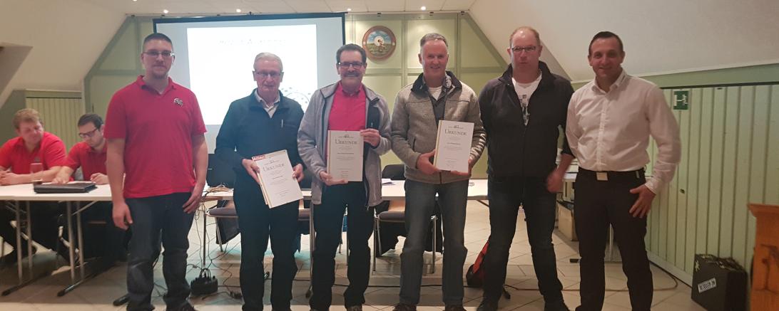 Die geehrten für  40 und 50 Jahre ADAC 