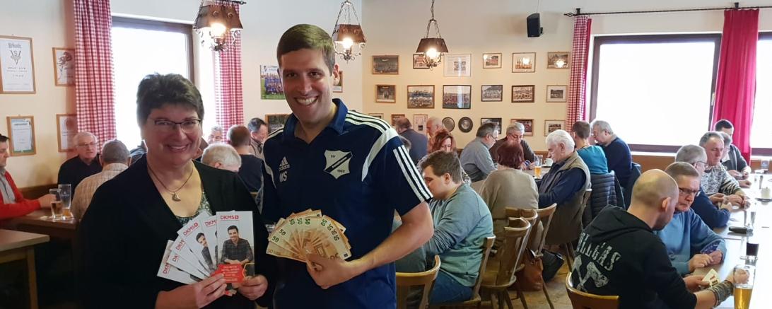 Brigitte Lehenberger (DKMS) und Stefan Mahl 