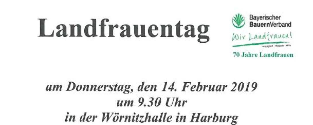 Flyer des Landfrauentag