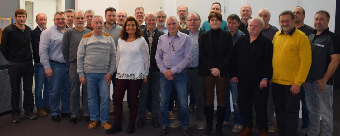 Die verabschiedeten Rentner 2018 der Firma JELD-WEN