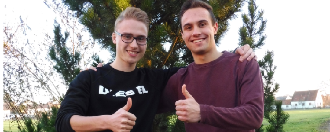 Auf dem Bild zu sehen ist Simon Stöckel aus Rain und Marco Fischer aus Genderkingen. 