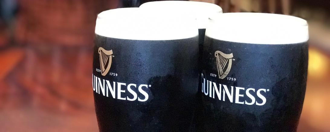 3 Gläser Guiness