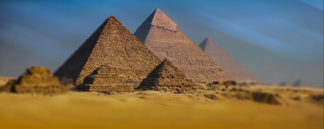 Die Pyramiden von Gizeh. 