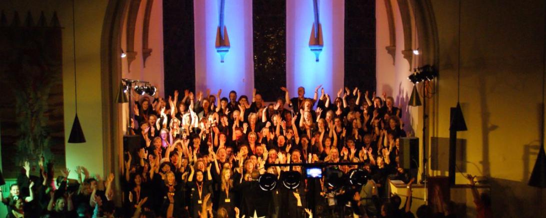 Das Bild zeigt das Gospelseminar von 2010.