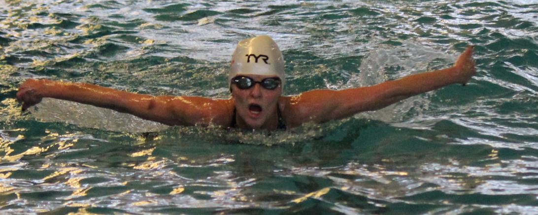 Das Bild zeigt Claudia Koch beim Masters-Cup in Dachau.