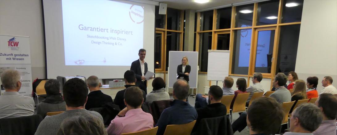 Vortrag, um mehr über Kreativität, Methoden und Techniken zu erfahren des TCW Nördlingen.