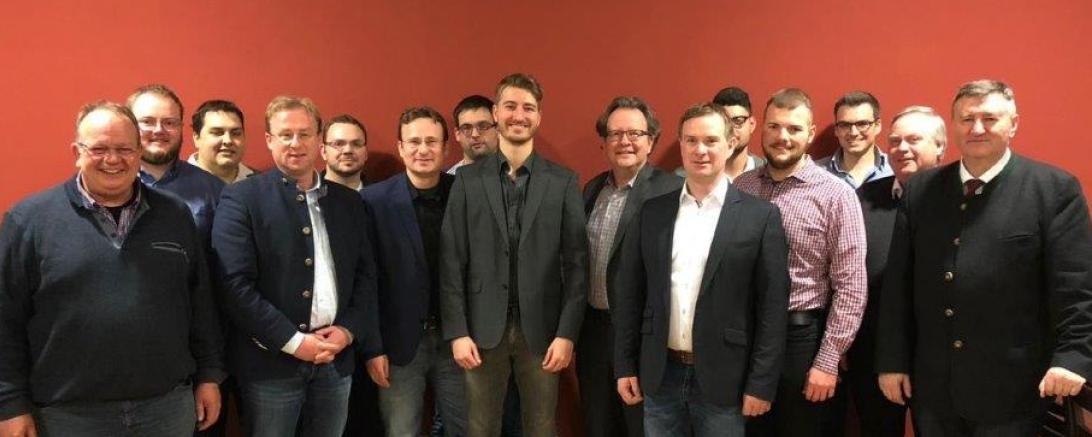 Das Bild zeigt die Junge Union Riedlingen mit ihrem neuen Vorsitzenden Markus Reichensberger.
