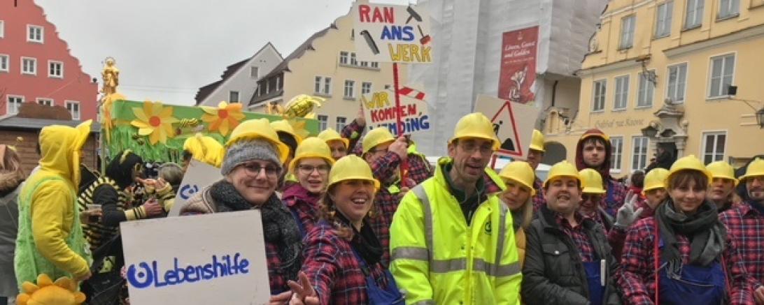 Faschingsumzug Wemding Lebenshilfe Donau-Ries-Werkstätten