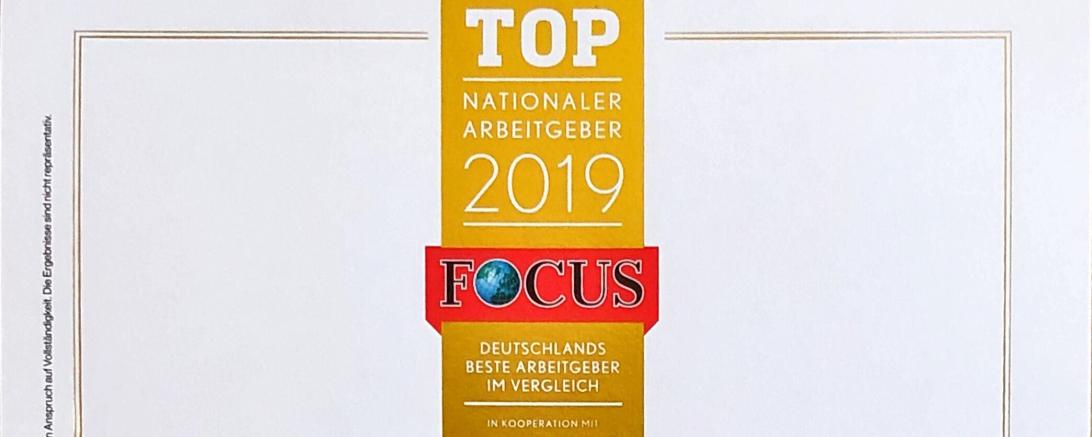 Das Bild zeigt die Urkunde des Besten Arbeitgebers der GRENZEBACH Maschinenbau GmbH.