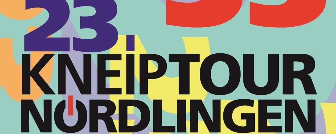 Das Bild zeigt das Werbeplakat der 23. Kneiptour Nördlingen.