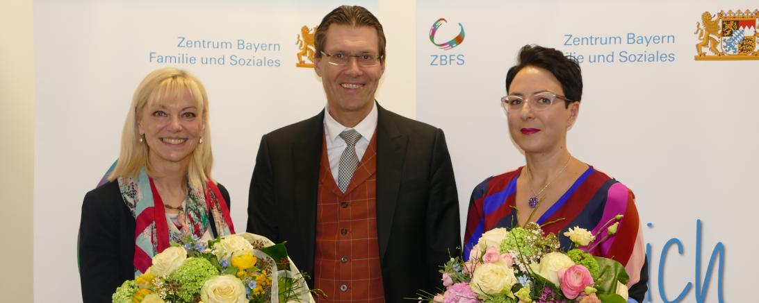 Carolina Trauner, Dr. Norbert Kollmer und Dr. Dorothea Gaudernack 